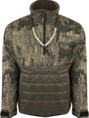 Drake Waterfowl Men's LST Guardian Flex Double Down Waterproof Windproof Insulated 1/4 Zip Eqwader Jacket