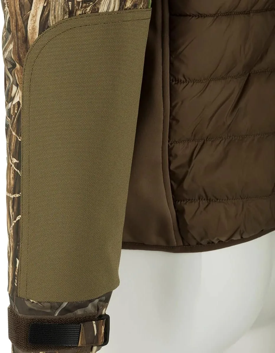 Drake Waterfowl Men's LST Guardian Flex Double Down Waterproof Windproof Insulated 1/4 Zip Eqwader Jacket