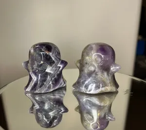 Dream Amethyst Ghost Carving