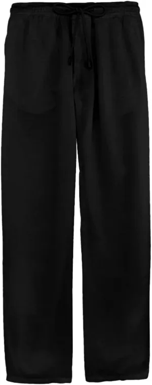 evzosrz Mens Yoga Pants Casual Elastic Waist Cotton Linen Loose Fit Drawstring Lightweight Beach Joggers Work Trousers