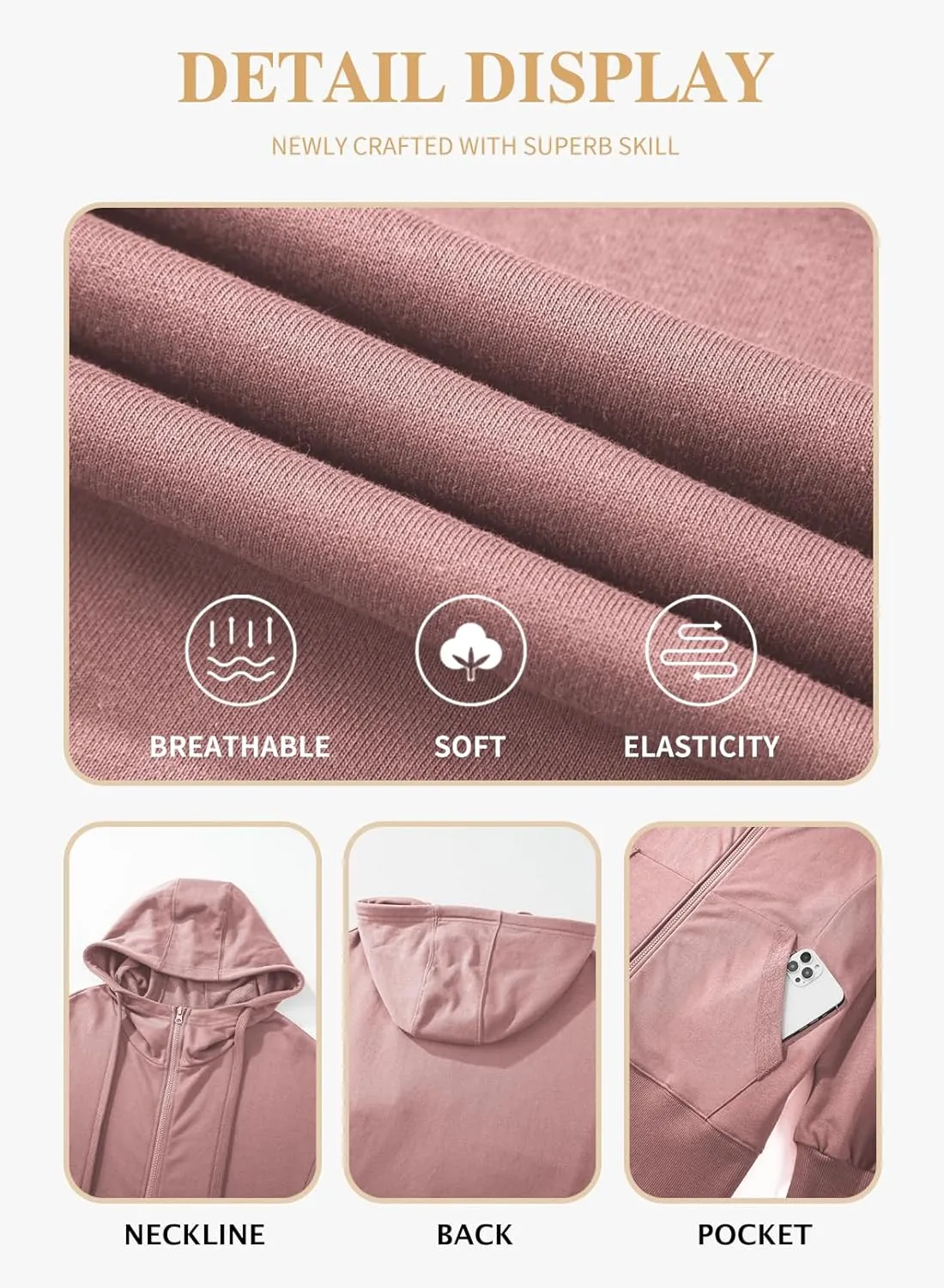 Eytino Women Plus Size Sweatshirts Long Sleeve Zip Up Oversized Casual Hoodies Jackets 2024 Fashion Fall Outfits(1X-5X)