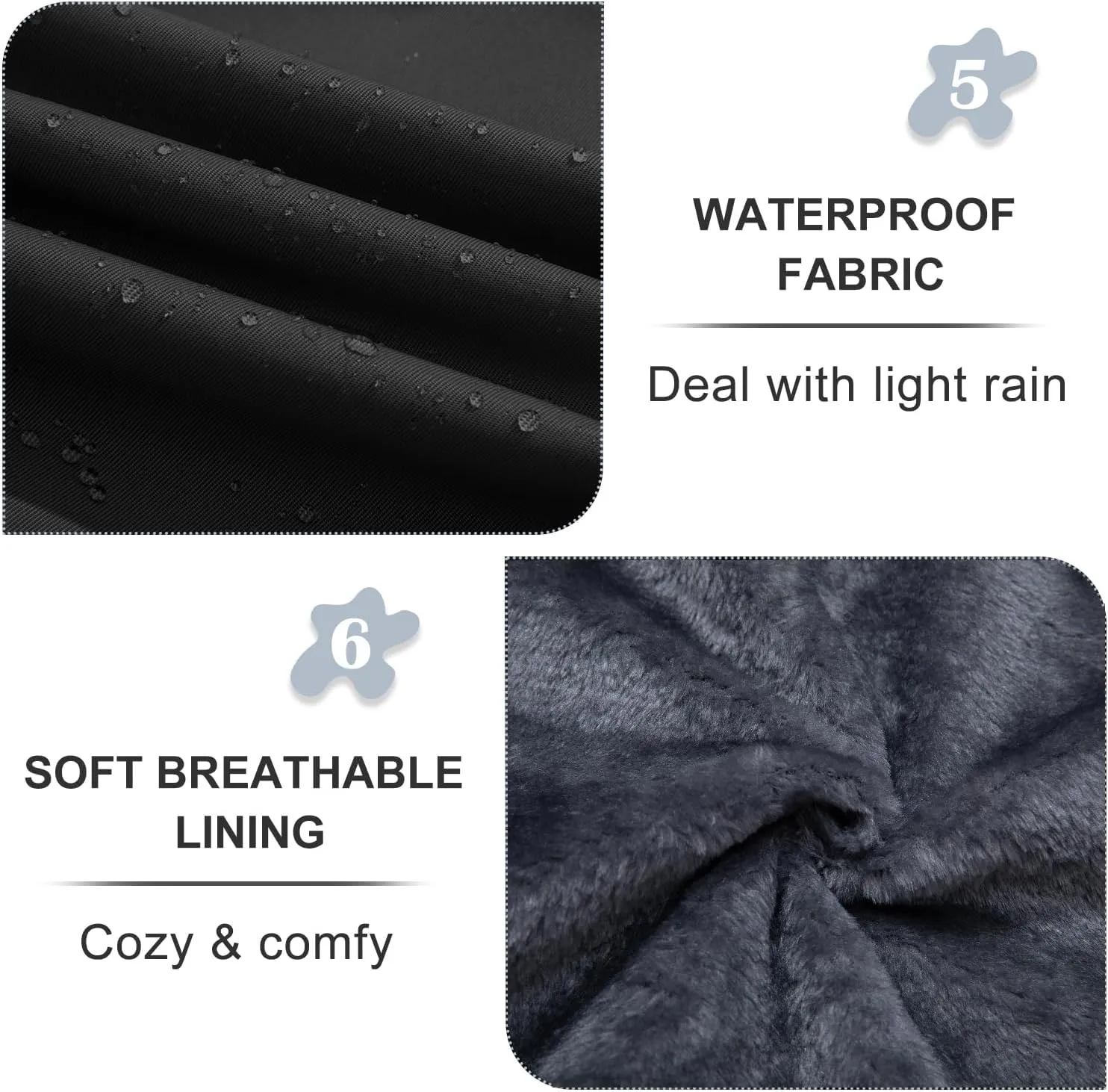 FARVALUE Women's Waterproof Trench Coat Winter Double Breasted Windbreaker Classic Belted Lapel Overcoat