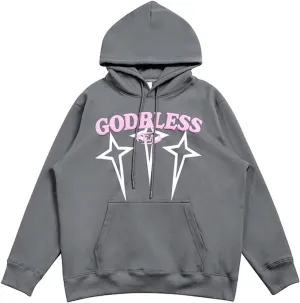 Fashion Y2K Hoodies Women Men Letter Print Sweatshirts Pullover Oversized Hoodie Grunge Harajuku Jacket Streetwear
