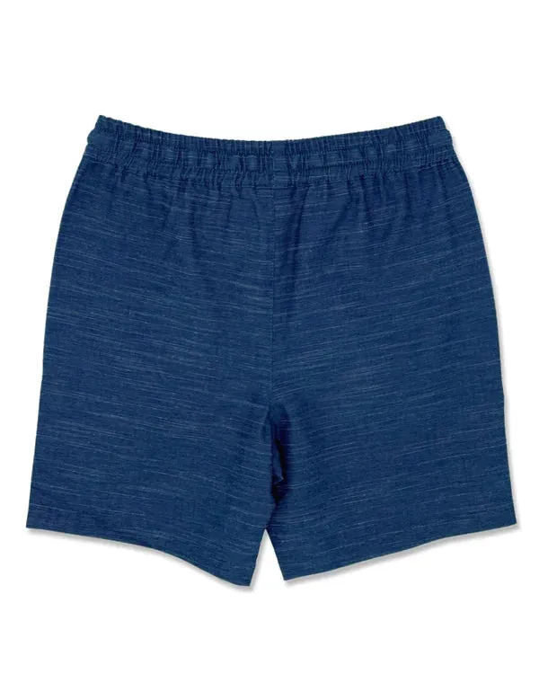 Feather 4 Arrow- Seafarer Hybrid Short (Navy, 6m-24m)