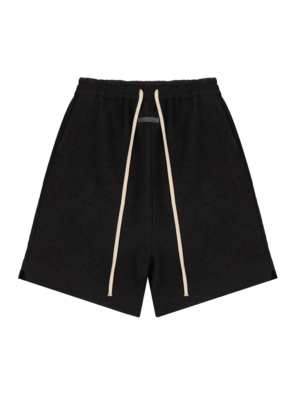 Fleece Relaxed Shorts (Black)