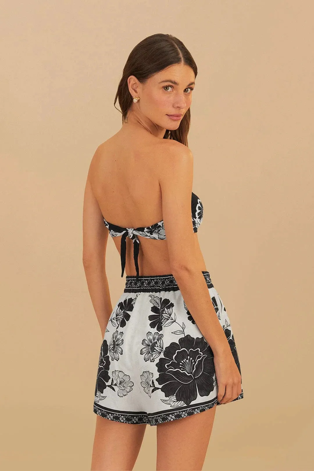 Flower Leopards Short