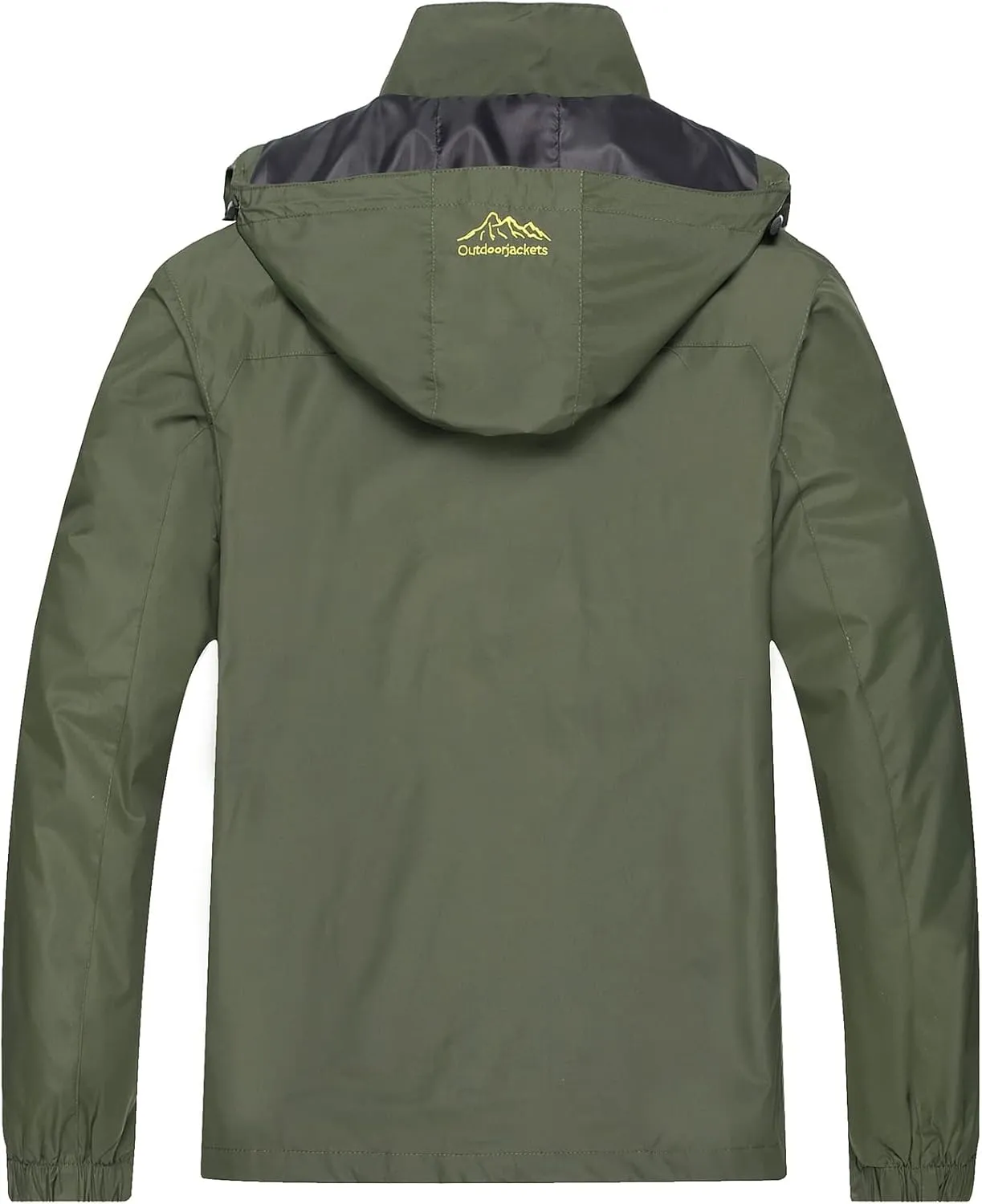 GIISAM Mens Windproof Jacket Waterproof Lightweight Mountain Sport Jacket for Men Hooded Windbreaker Raincoat