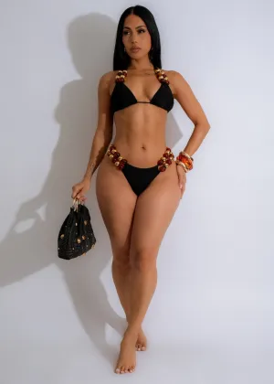 Glam Beads Bikini Black