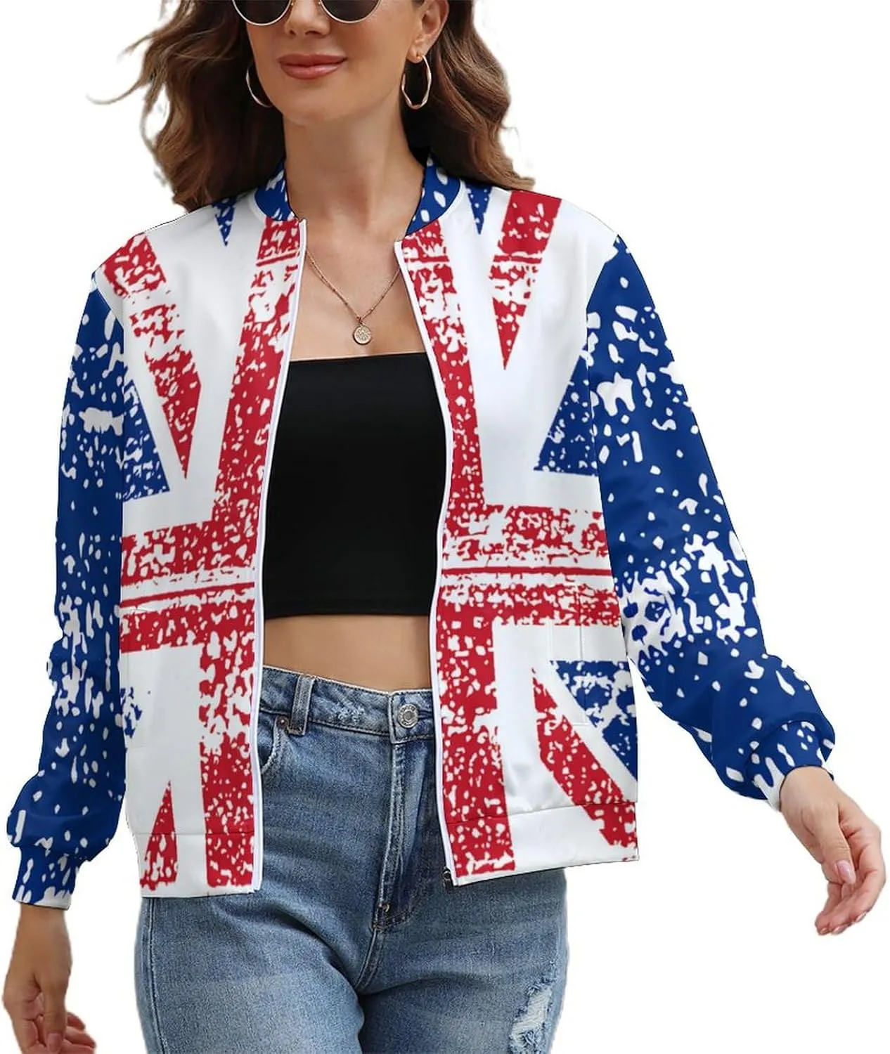 Haiti Flag Womens Zip Up Hoodies Cute Jackets Oversized Sweatshirts Fall Outfits Winter Clothes
