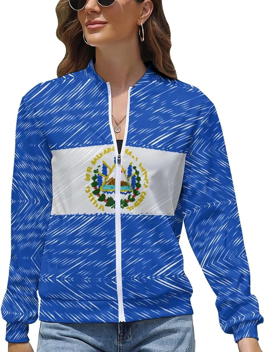 Haiti Flag Womens Zip Up Hoodies Cute Jackets Oversized Sweatshirts Fall Outfits Winter Clothes