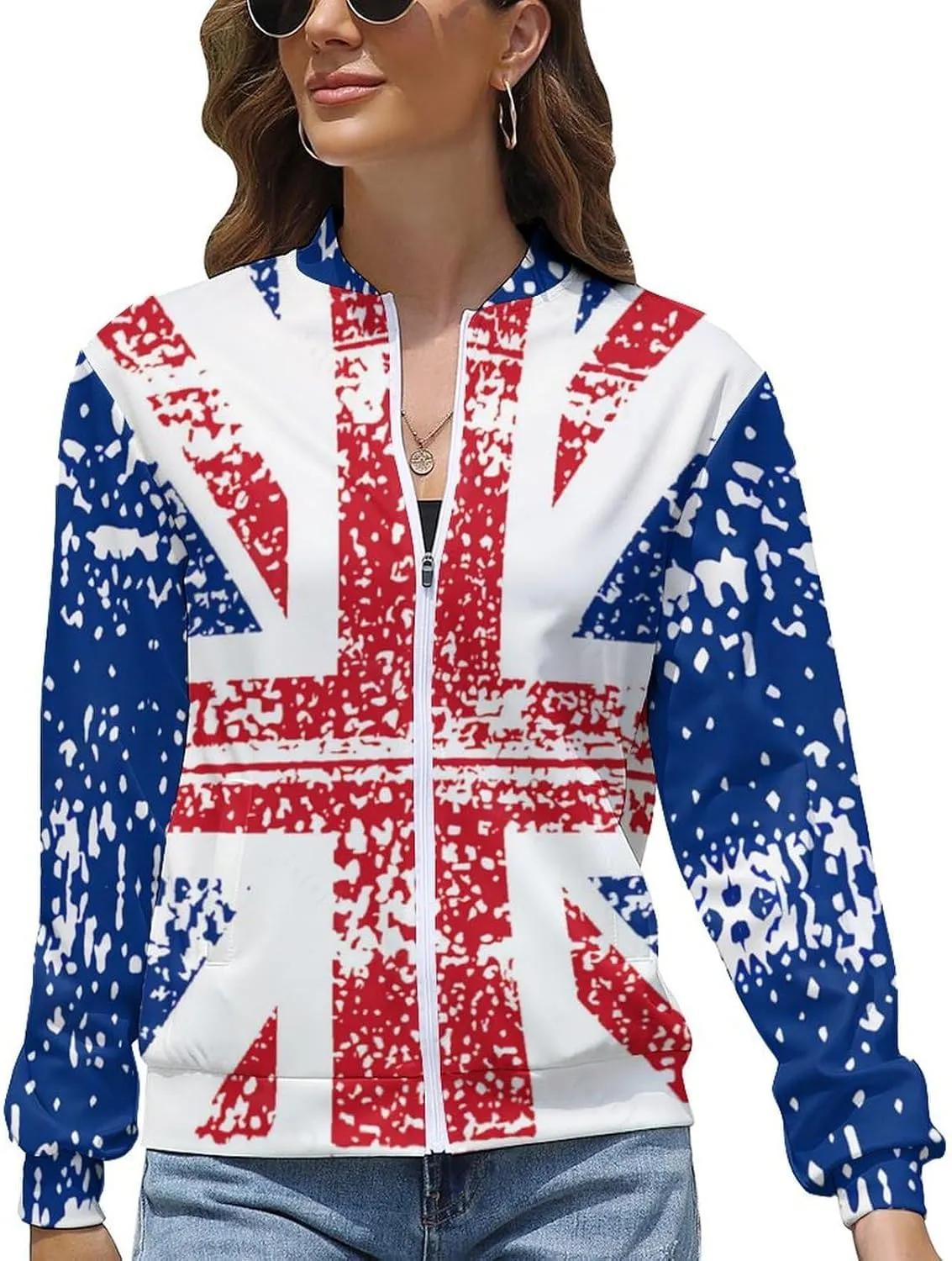 Haiti Flag Womens Zip Up Hoodies Cute Jackets Oversized Sweatshirts Fall Outfits Winter Clothes