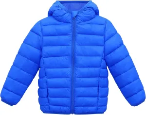 Happy Cherry Baby Boys Girls Hooded Coat Winter Lightweight Down Jacket Packable Cotton Coat