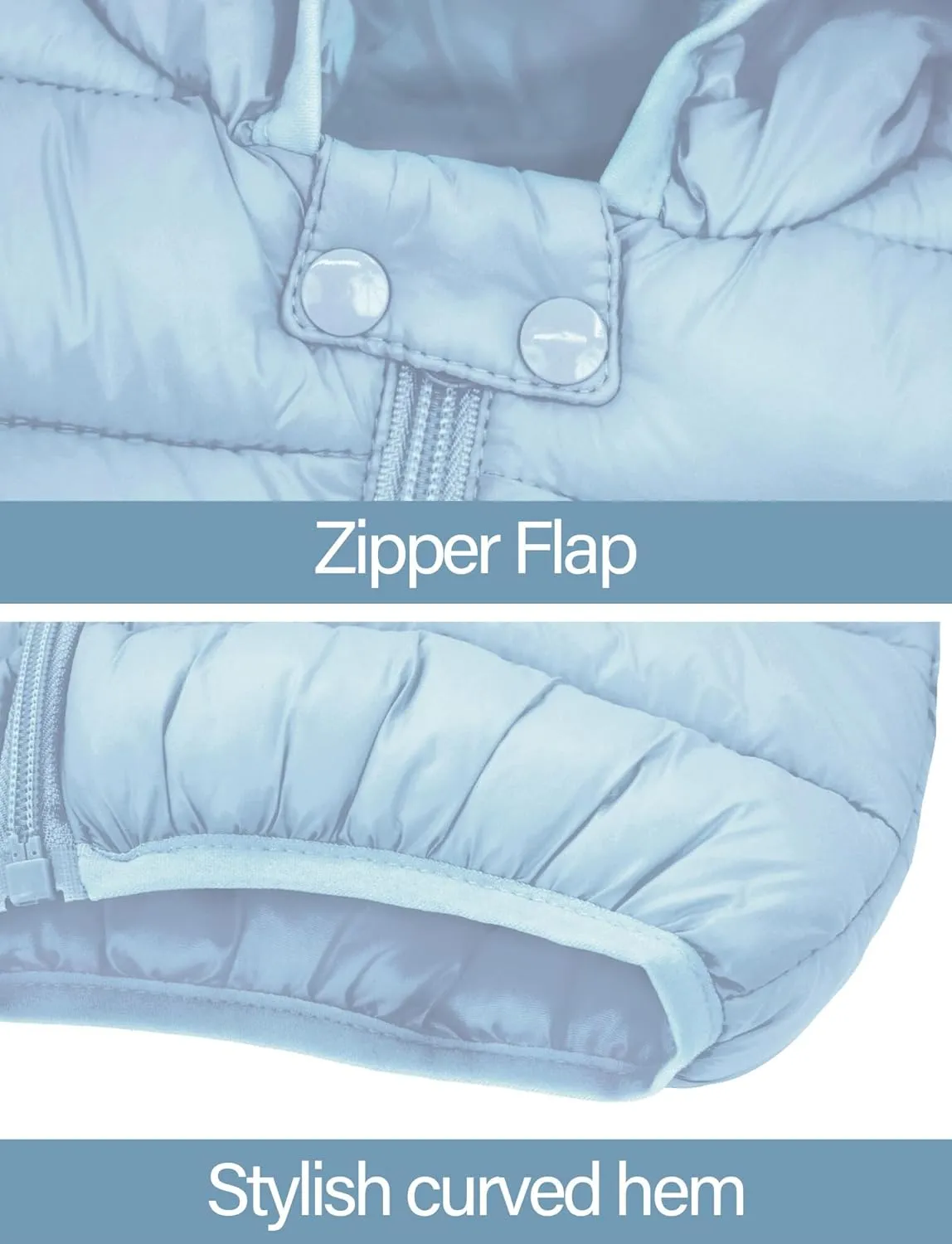 Happy Cherry Baby Boys Girls Two Piece Snowsuit Winter Hooded Puffer Down Jacket and Elastic Waist Snow Pants Sets