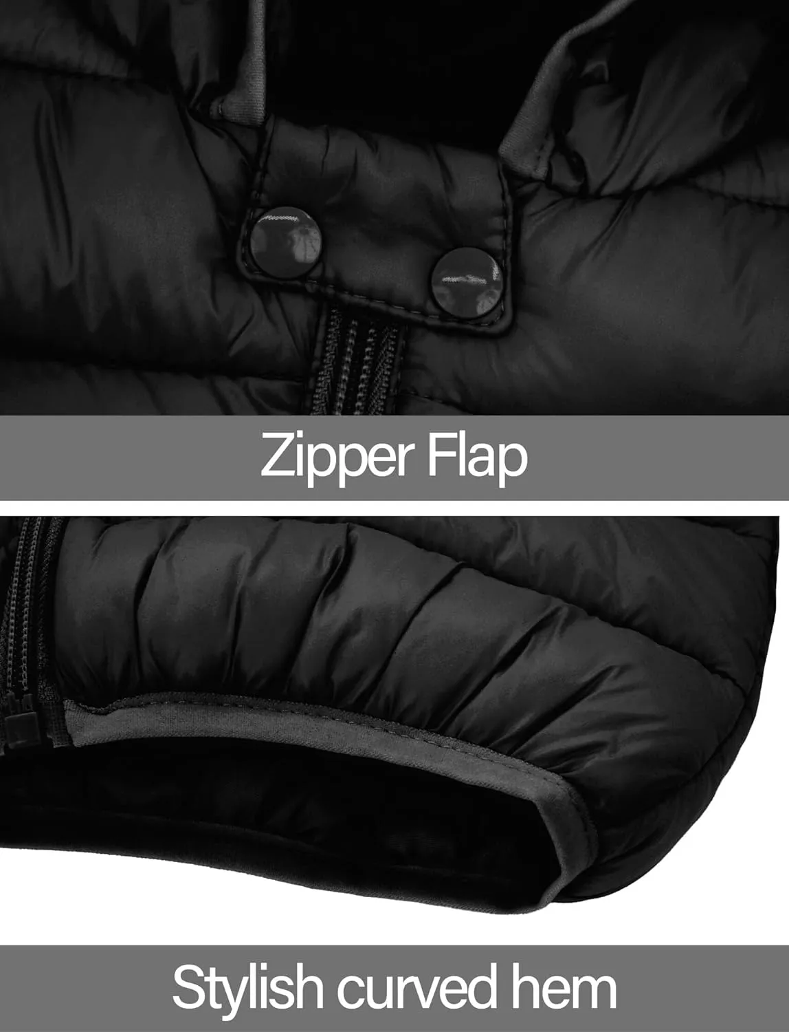 Happy Cherry Baby Boys Girls Two Piece Snowsuit Winter Hooded Puffer Down Jacket and Elastic Waist Snow Pants Sets