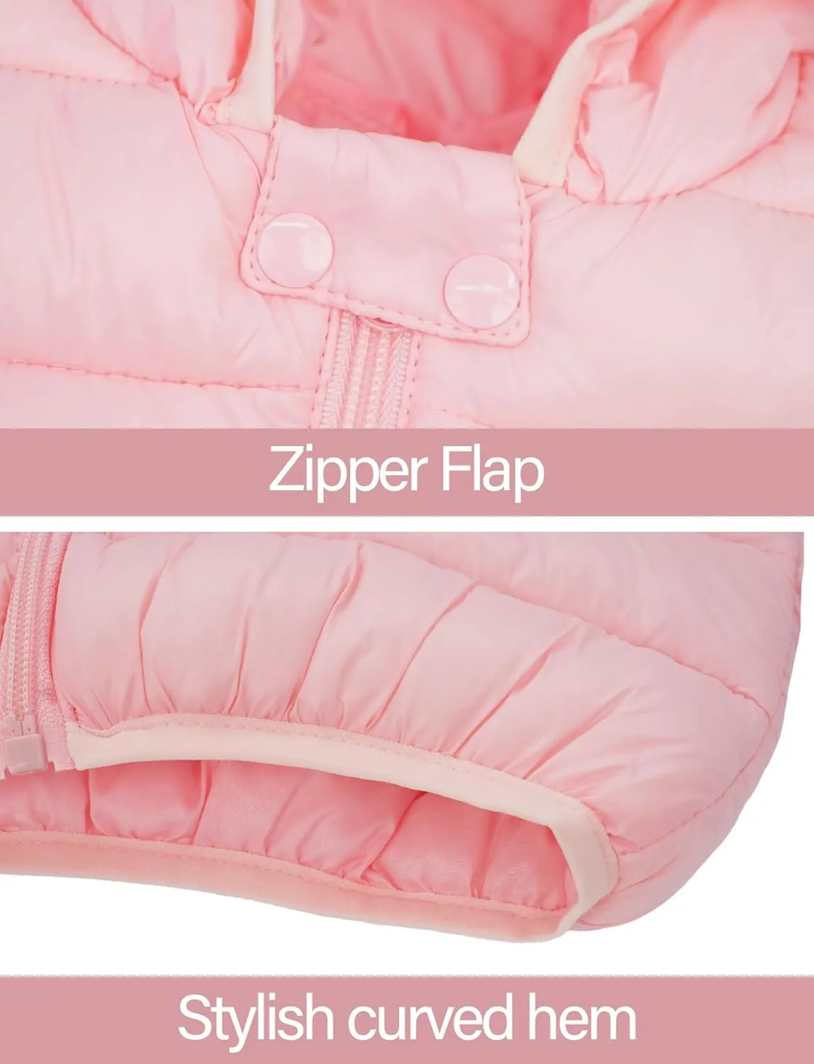Happy Cherry Baby Boys Girls Two Piece Snowsuit Winter Hooded Puffer Down Jacket and Elastic Waist Snow Pants Sets