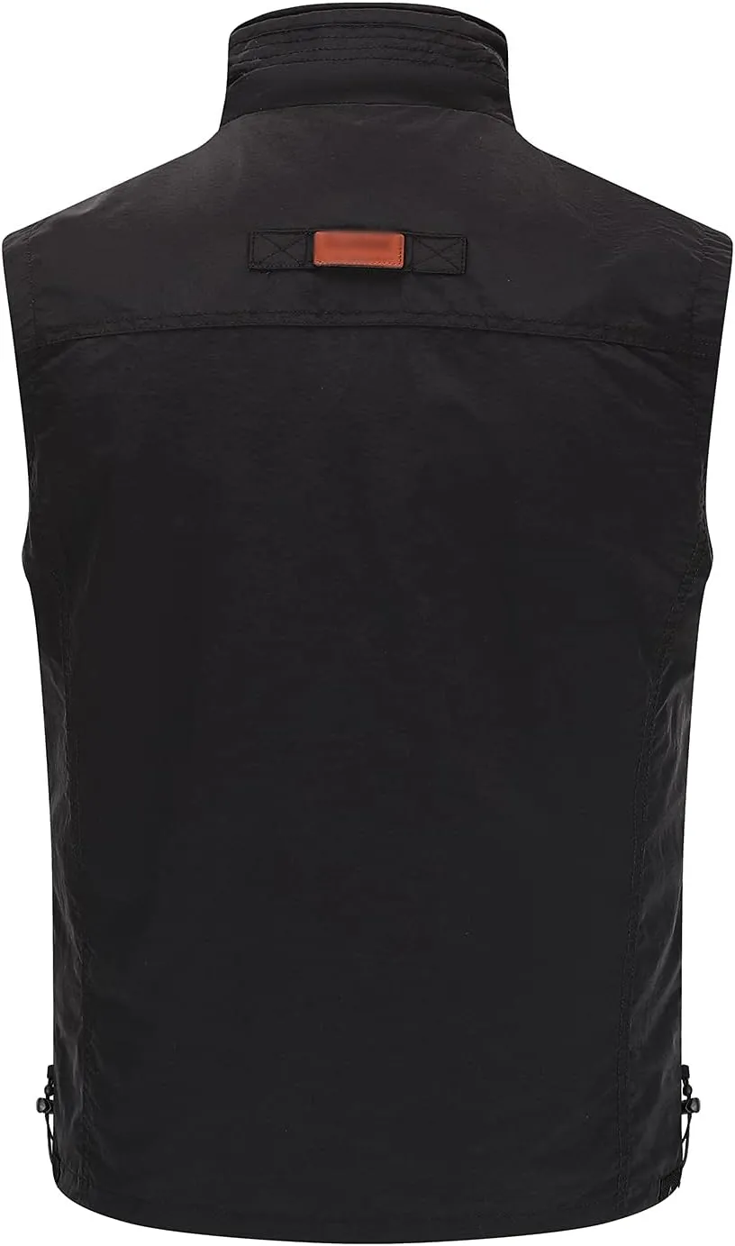 Hbufnha Mens Lightweight Vest Work Travel Safari Sport Jacket Padded Puffer Vest