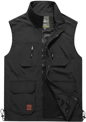 Hbufnha Mens Lightweight Vest Work Travel Safari Sport Jacket Padded Puffer Vest