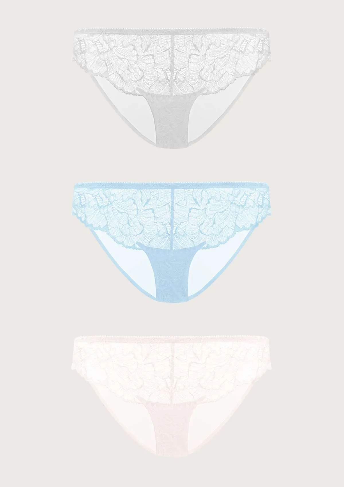HSIA Blossom Lace Bikini Underwears 3 Pack