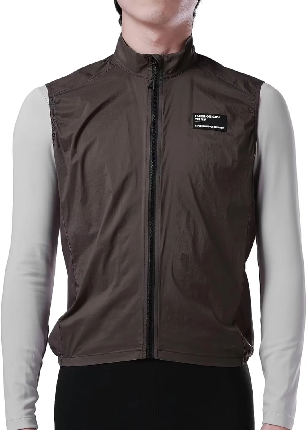 INBIKE Unisex Cycling Vest Windproof Sleeveless Bicycle Jacket, Lightweight Breathable Vest with 2 Pockets