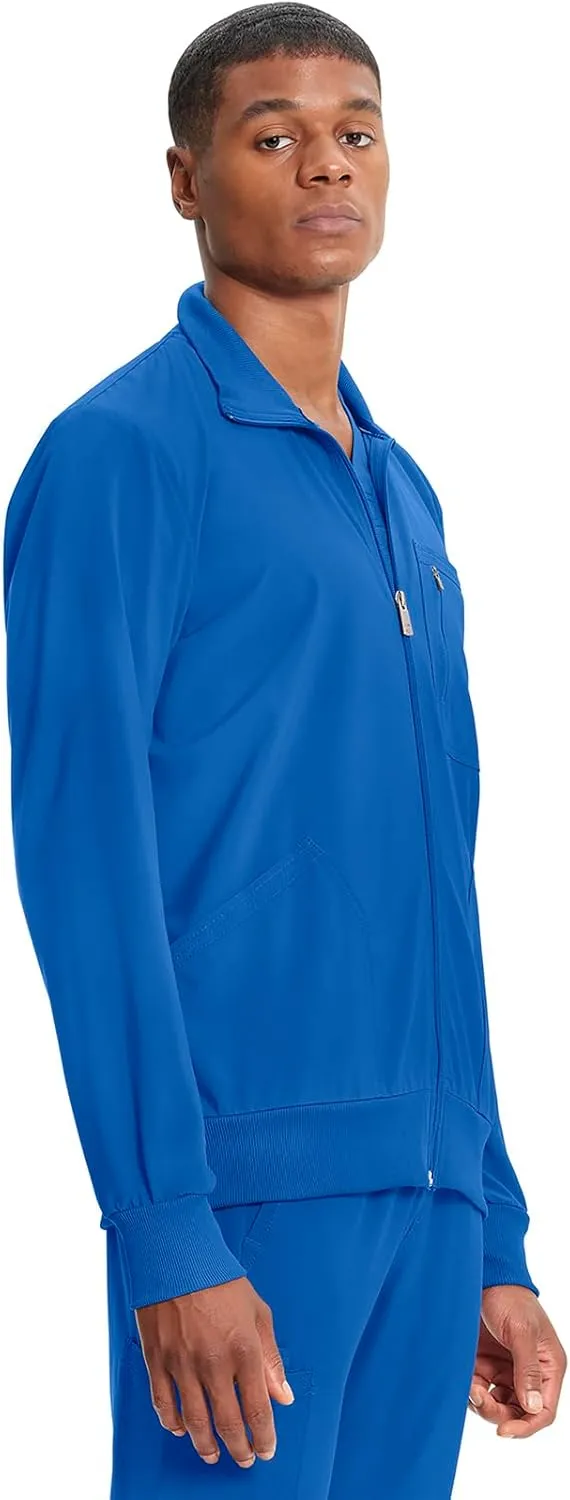 Infinity Cherokee Men's Zipper Warm-Up Jacket with Side Panels and Collar Cuffs CK305A