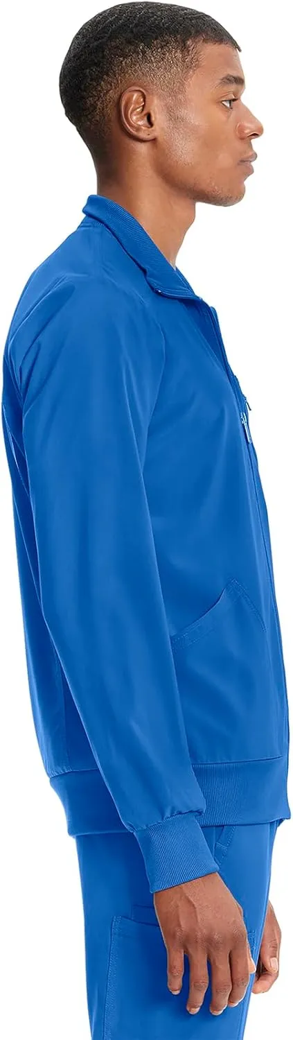 Infinity Cherokee Men's Zipper Warm-Up Jacket with Side Panels and Collar Cuffs CK305A