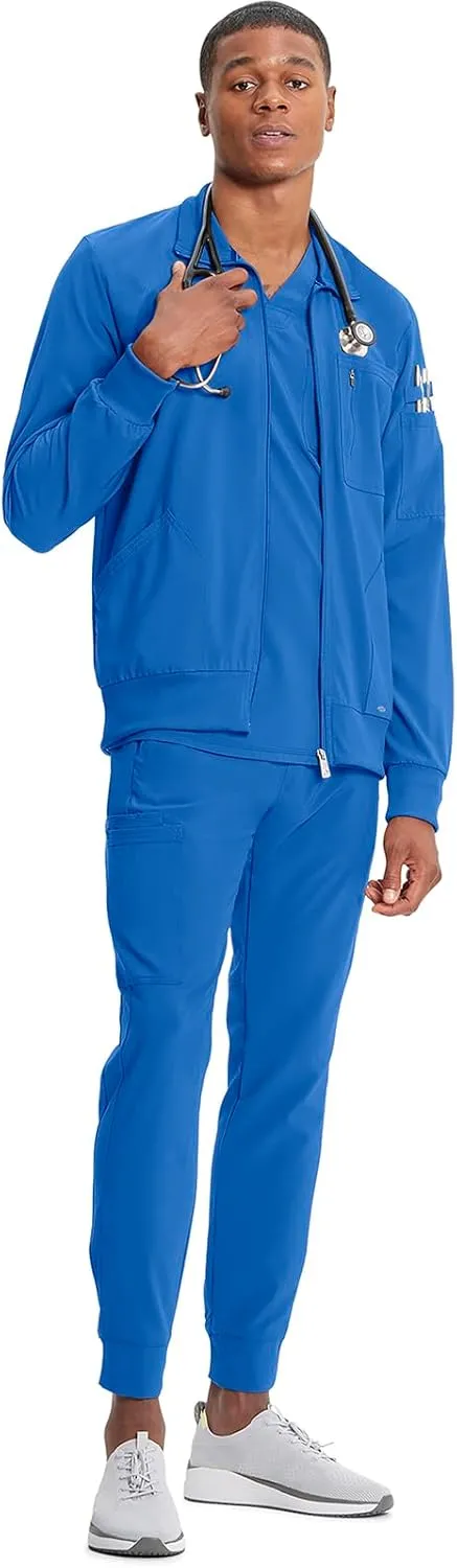 Infinity Cherokee Men's Zipper Warm-Up Jacket with Side Panels and Collar Cuffs CK305A