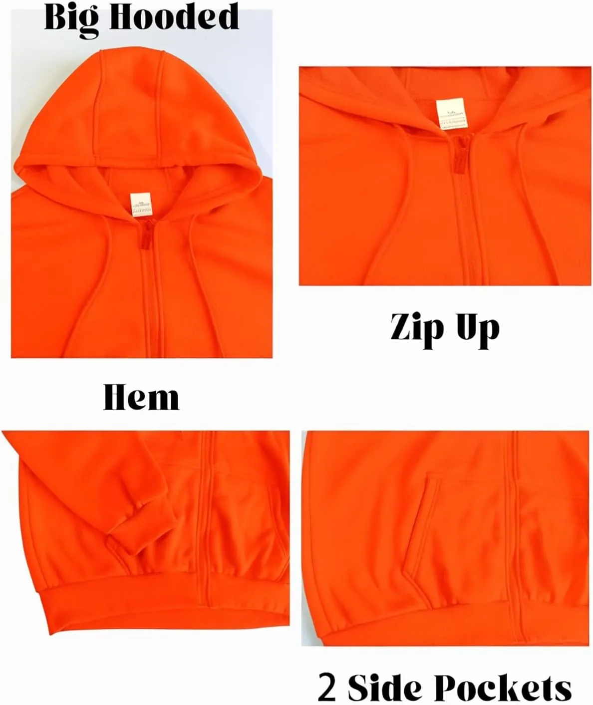 JIHUILAI Mens Tracksuit, Track Jackets and Pants 2 Piece Outfit Mens Hoodie Sweatsuit Full-Zip Fleece Jogger Set, S-3XL