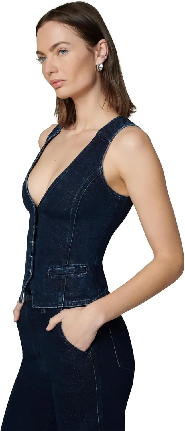 Joe's womens The Denim Waistcoat Sleeveless Vest