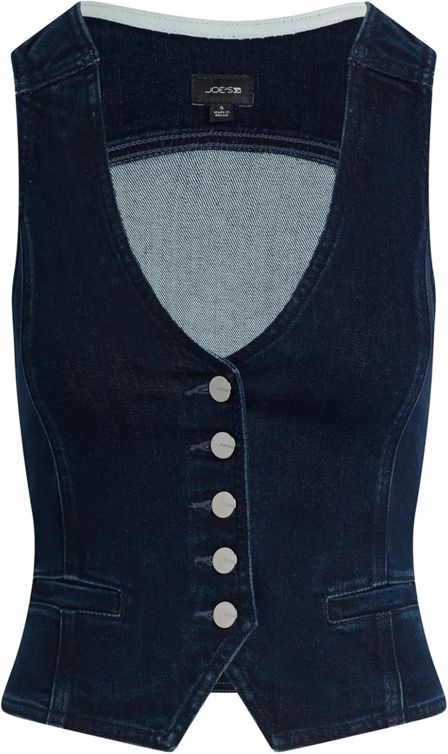 Joe's womens The Denim Waistcoat Sleeveless Vest