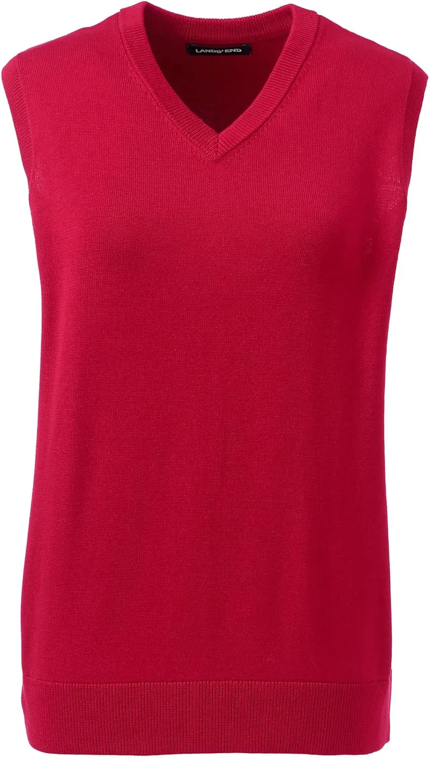 Lands' End School Uniform Women's Cotton Modal Fine Gauge Sweater Vest