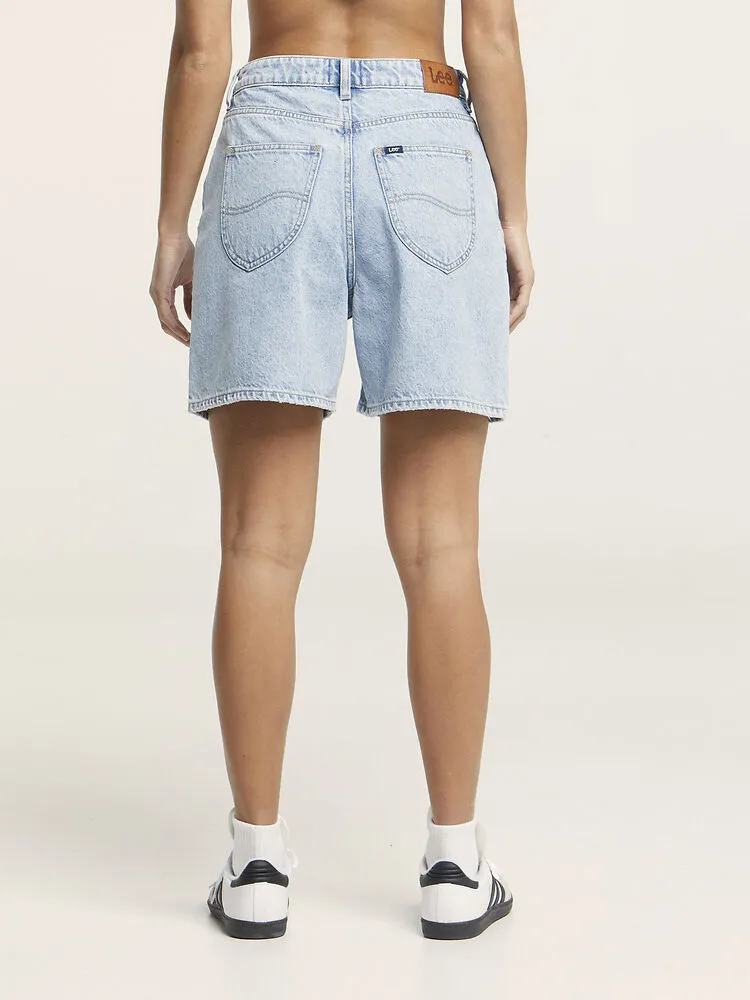 Lee High Baggy Short - Genie Blue