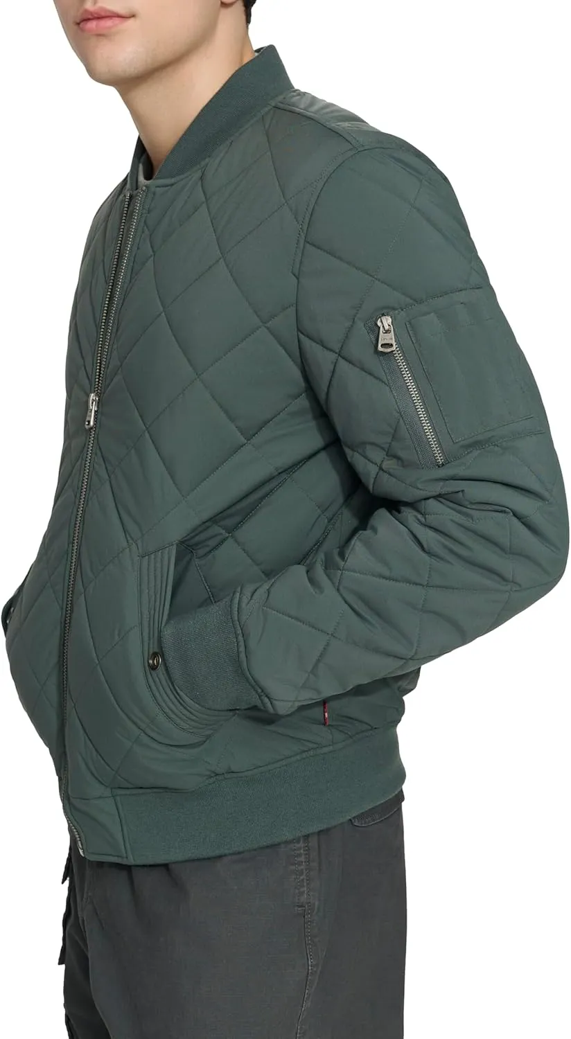Levi's Men's Diamond Quilted Bomber Jacket