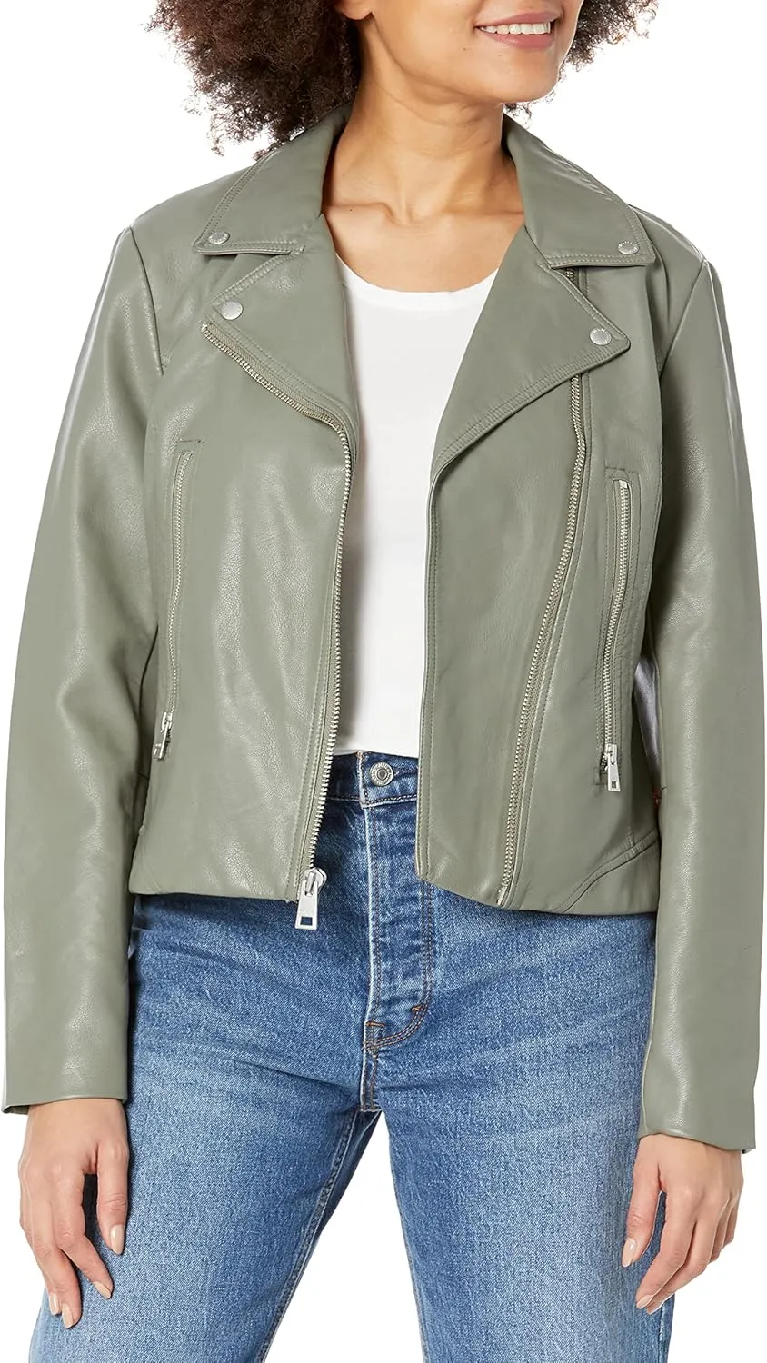 Levi's Women's Vegan Leather 538 Moto Jacket (Regular & Plus Size)