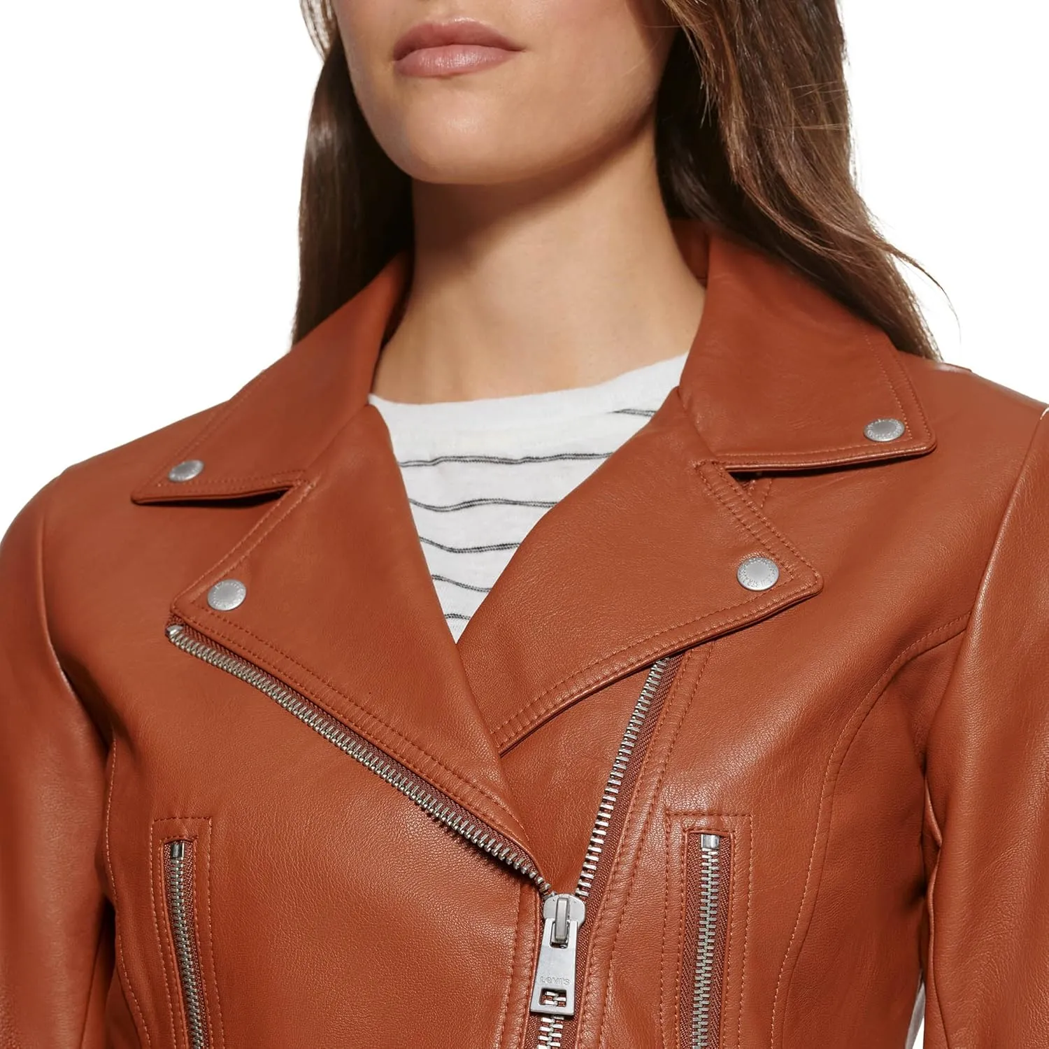 Levi's Women's Vegan Leather 538 Moto Jacket (Regular & Plus Size)