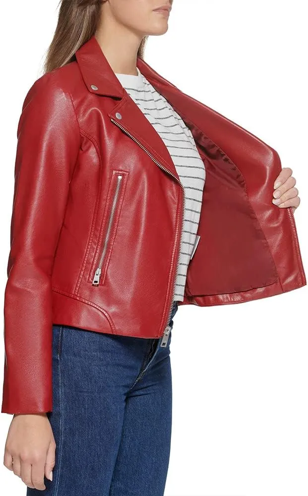 Levi's Women's Vegan Leather 538 Moto Jacket (Regular & Plus Size)