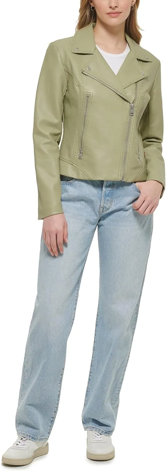 Levi's Women's Vegan Leather 538 Moto Jacket (Regular & Plus Size)