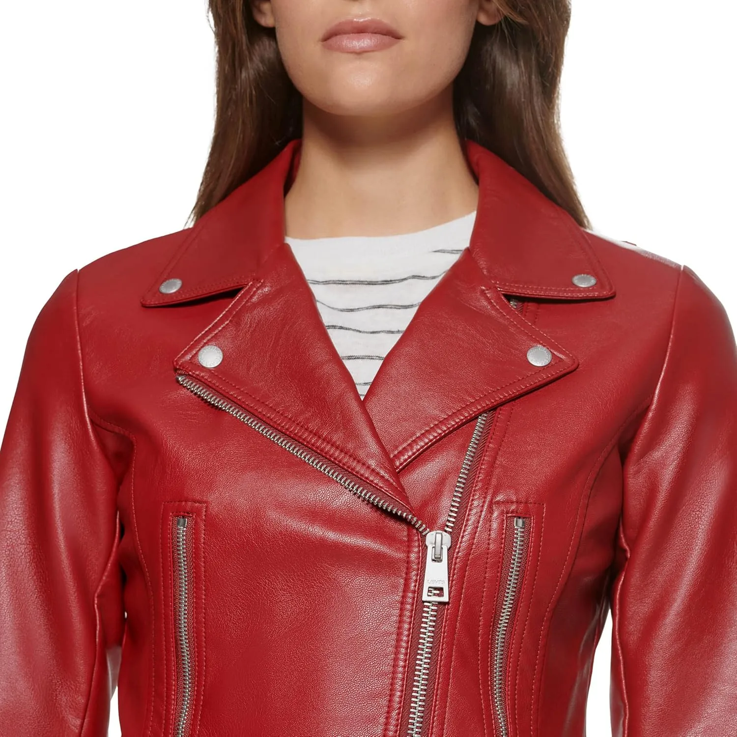 Levi's Women's Vegan Leather 538 Moto Jacket (Regular & Plus Size)