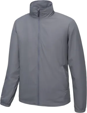 Little Donkey Andy Mens Lightweight Breathable Windbreaker Golf Jacket UPF50  Windproof Outdoor Running Coat