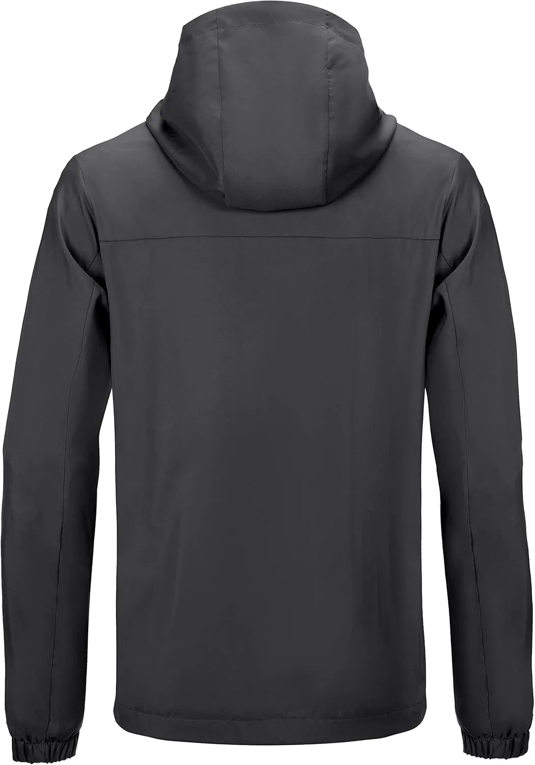 Little Donkey Andy Mens Lightweight Breathable Windbreaker Golf Jacket UPF50  Windproof Outdoor Running Coat