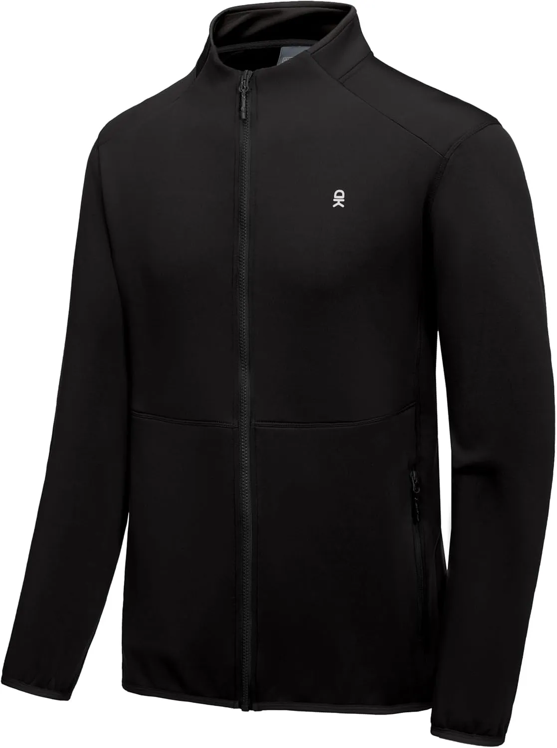 Little Donkey Andy Men's Lightweight Running Warm Jacket Full Zip Fleece Lined Windproof Jacket for Outdoor Casual