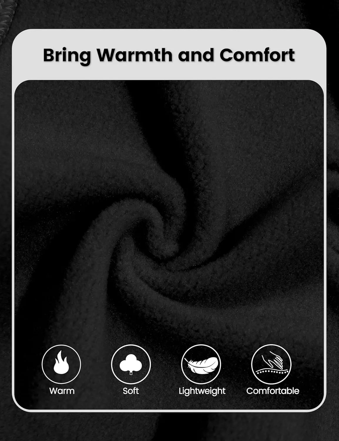 Little Donkey Andy Men's Lightweight Running Warm Jacket Full Zip Fleece Lined Windproof Jacket for Outdoor Casual