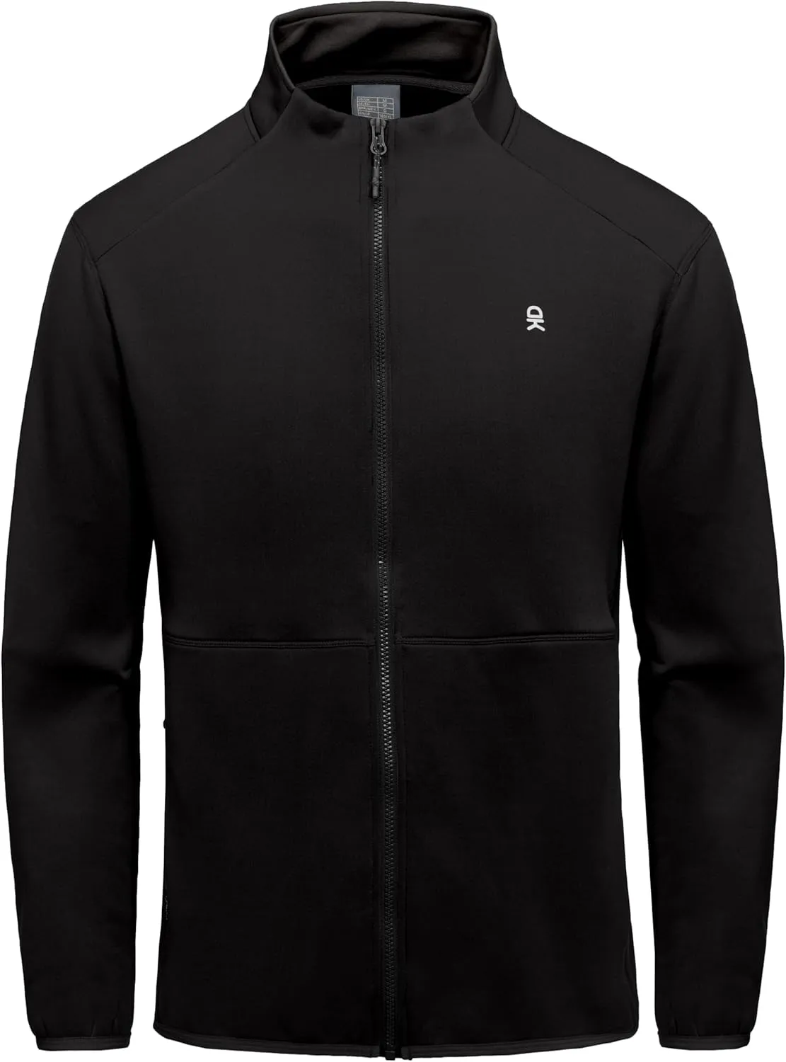 Little Donkey Andy Men's Lightweight Running Warm Jacket Full Zip Fleece Lined Windproof Jacket for Outdoor Casual