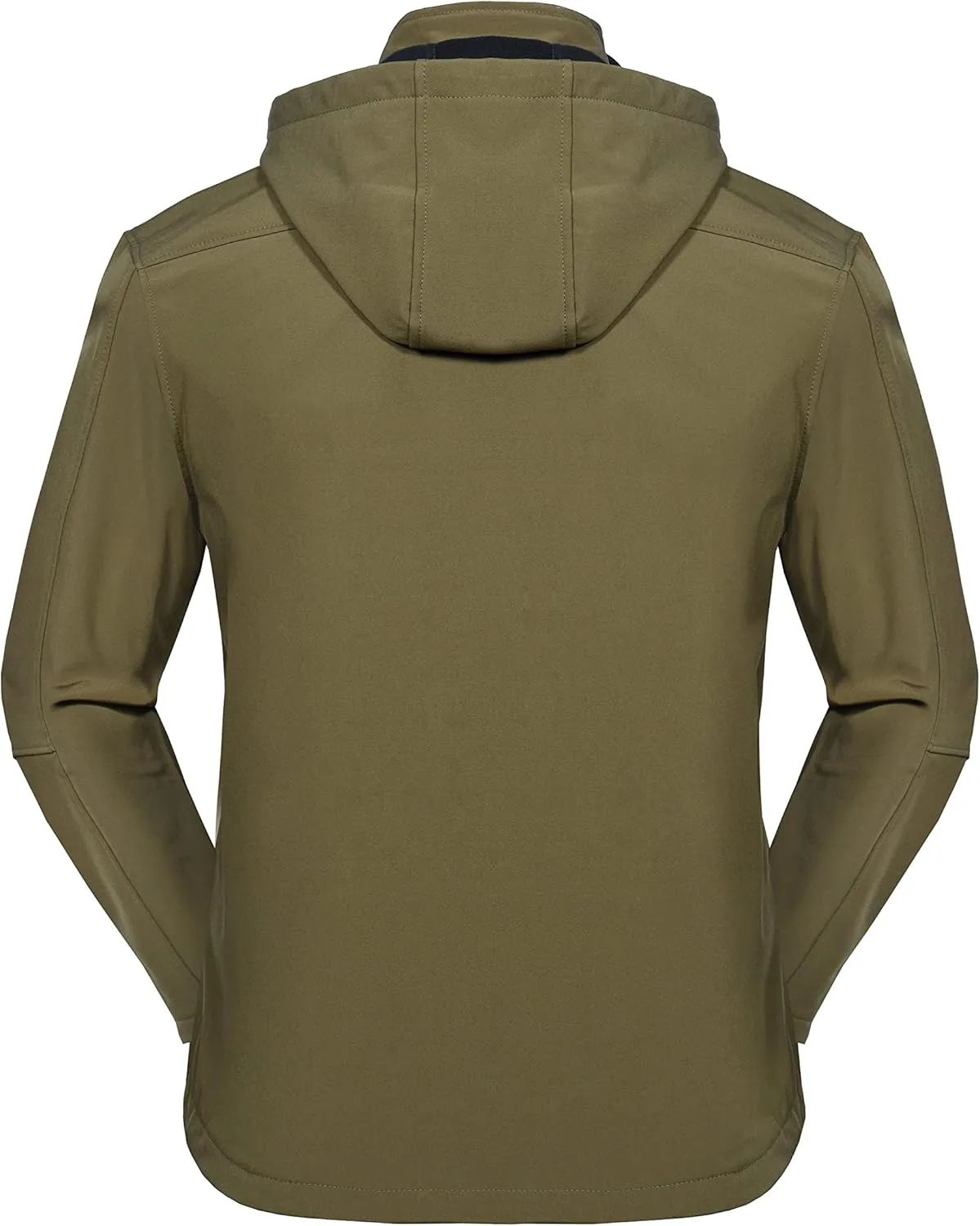 Little Donkey Andy Mens Softshell Jacket with Removable Hood, Fleece Lined