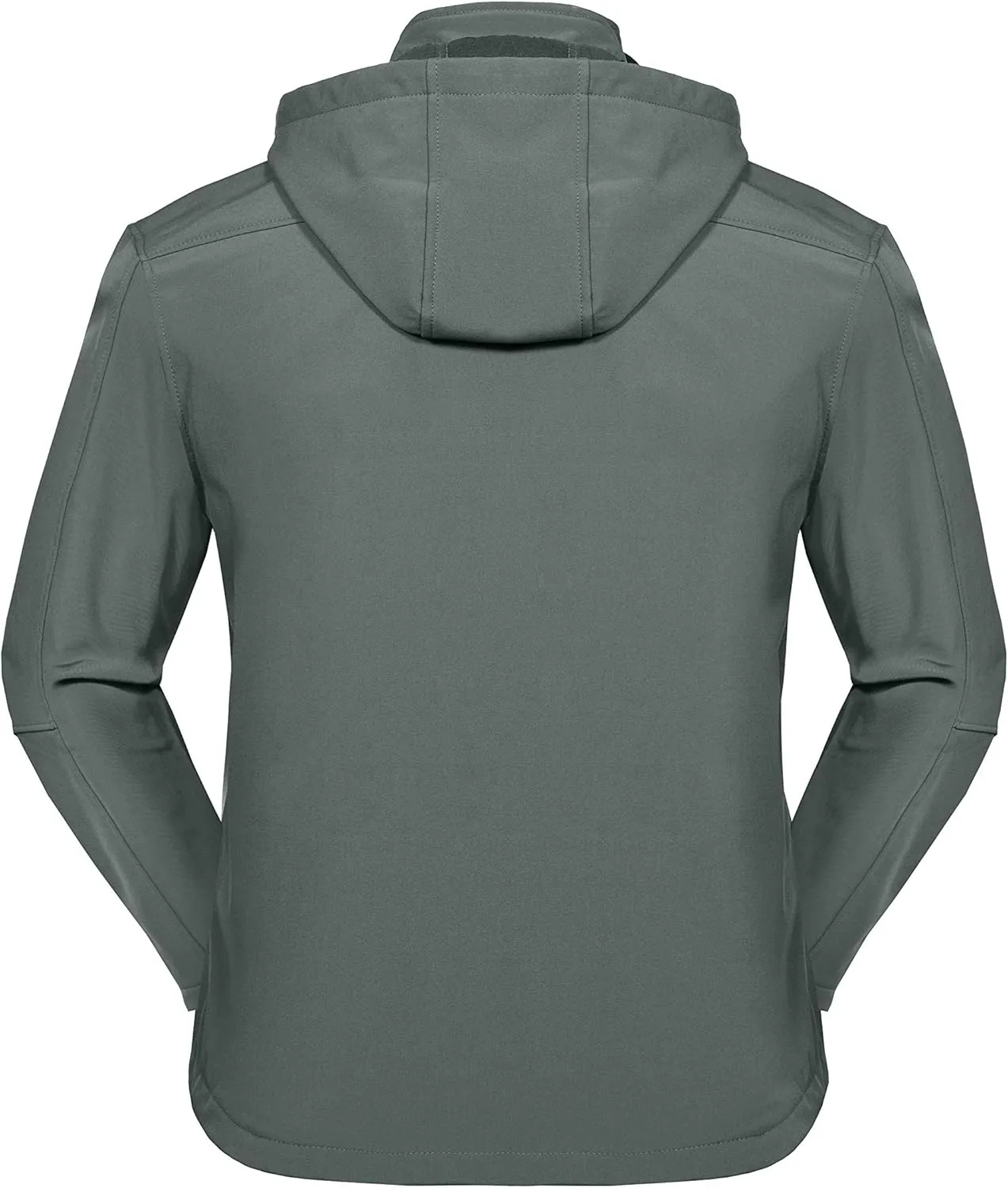 Little Donkey Andy Mens Softshell Jacket with Removable Hood, Fleece Lined