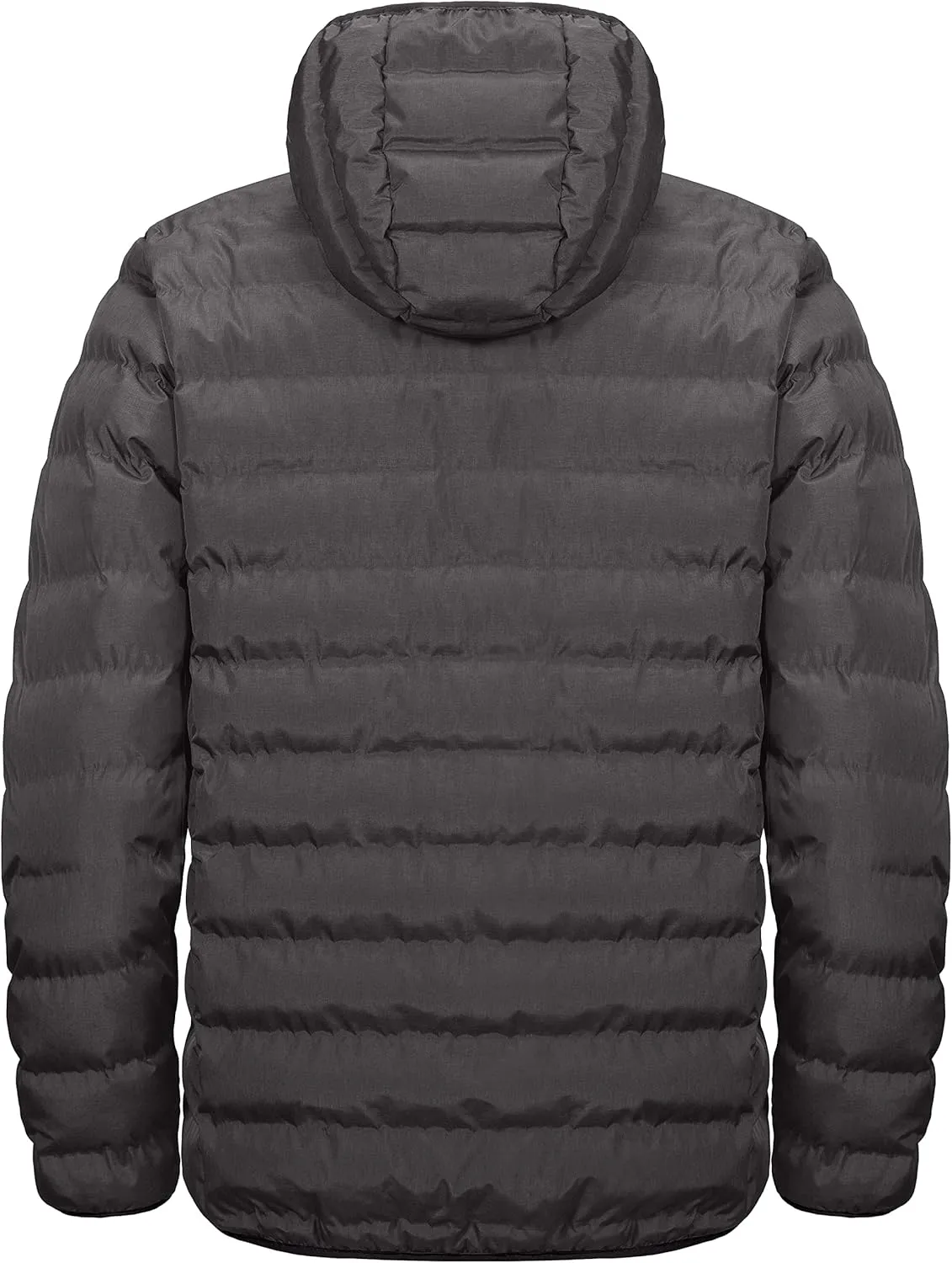 Little Donkey Andy Men's Warm Waterproof Puffer Jacket Hooded Windproof Winter Coat with Recycled Insulation