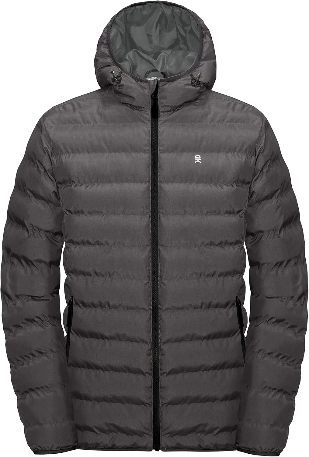 Little Donkey Andy Men's Warm Waterproof Puffer Jacket Hooded Windproof Winter Coat with Recycled Insulation
