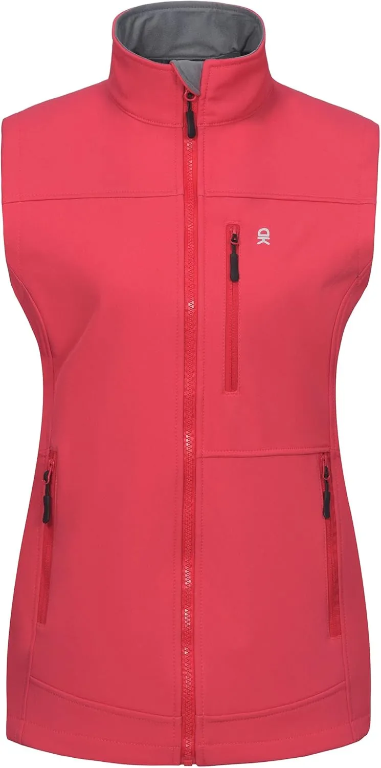 Little Donkey Andy Women's Lightweight Golf Vest Warm Outdoor Sleeveless Jacket for Hiking Travel Running Casual
