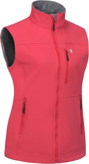 Little Donkey Andy Women's Lightweight Golf Vest Warm Outdoor Sleeveless Jacket for Hiking Travel Running Casual