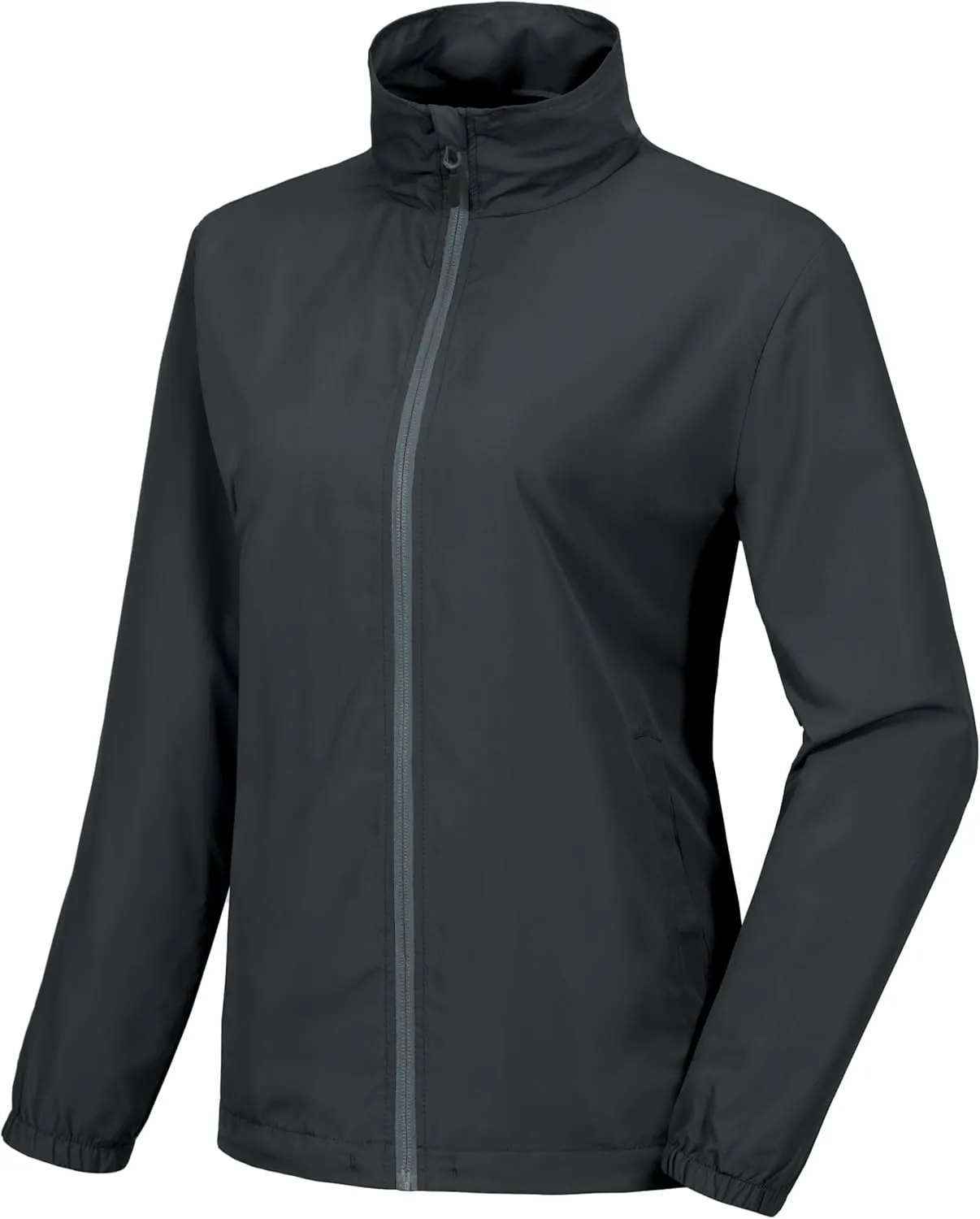 Little Donkey Andy Women's Lightweight Windbreaker Jacket Breathable Windproof Spring Fall Summer Jacket Running Golf UPF50 