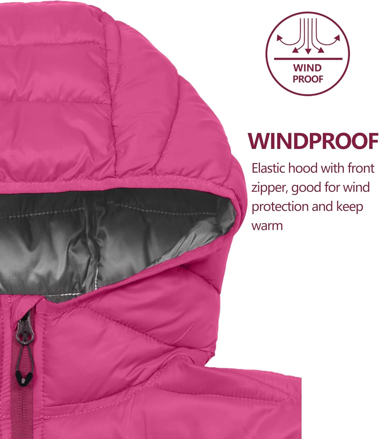 Little Donkey Andy Women's Packable Lightweight Puffer Jacket Hooded Windproof Winter Coat with Recycled Insulation